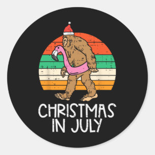 Adesivo Piscina de Bigfoot Unicórnio Natal Em Julho Retro