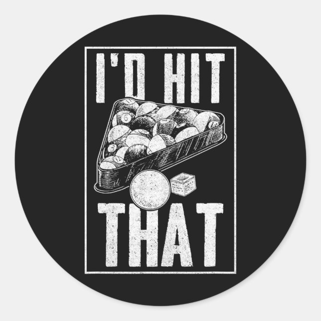 Adesivo Piscina engraçada do Billiard de Mulheres e Homens (Frente)