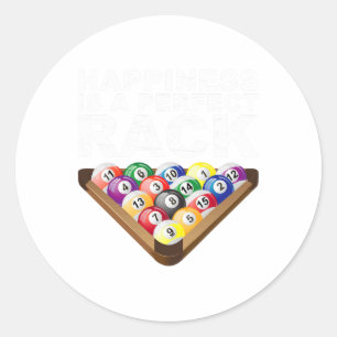 Adesivo Piscina Engraçada Snooker Perfect Rack Billiards 8