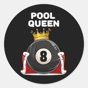 Adesivo Piscina Queen Girls Piscina Womens Billiards Pisci
