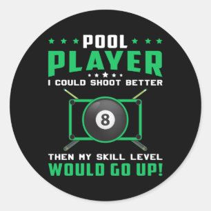 Adesivo Piscina Snooker Billiard 8 Ball Billiards Engraça