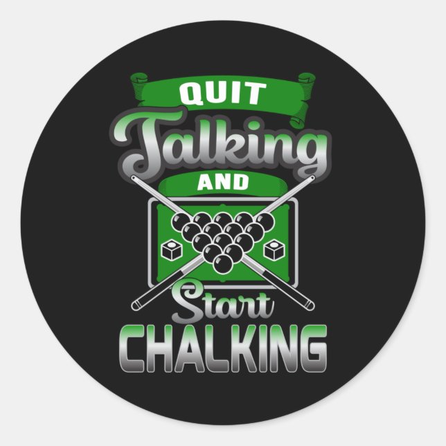 Adesivo Piscina Snooker Billiard 8 Ball Billiards Engraçad (Frente)