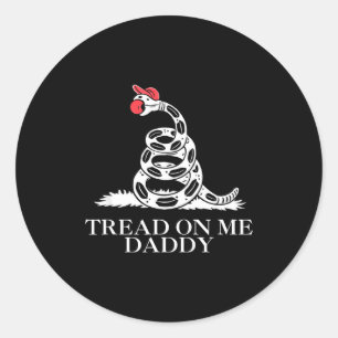 Adesivo Pise no papai bandeira da serpente de Gadsden engr