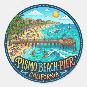 Adesivo Pismo Beach Pier EUA