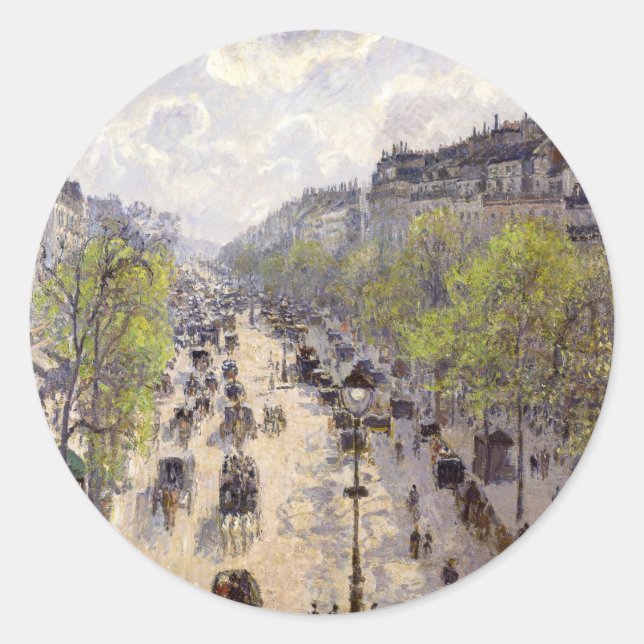 Adesivo Pissarro - Boulevard Montmartre, Primavera (Frente)