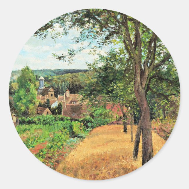Adesivo Pissarro - Pomares de Louveciennes, belas artes, (Frente)