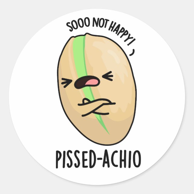 Adesivo Pissed-achio Funny Pistachio Pun (Frente)