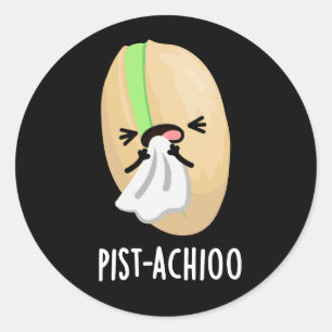 Adesivo Pist-achioo Engraçado Espirrando Pistachio Pun Dar
