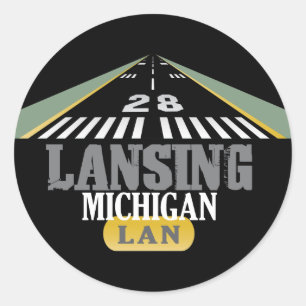 Adesivo Pista 28 - Lansing Michigan LAN