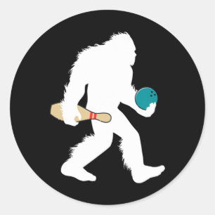 Adesivo Pista de boliche Bigfoot Esporte engraçado Sasquat