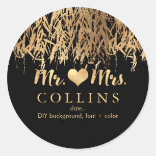 Adesivo Pista de fundo PixDezine Willow Leaves/Faux Dourad