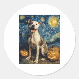 Adesivo Pit Bull Cachorro Cachorro Cortado Jack O Lanterna