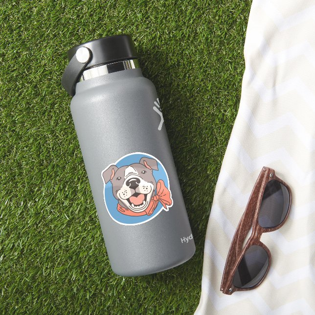 Adesivo Pit Bull Fofo (HydroFlask Insitu)