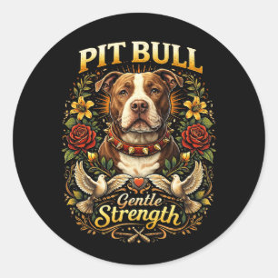 Adesivo Pit Bull: Força Gentil