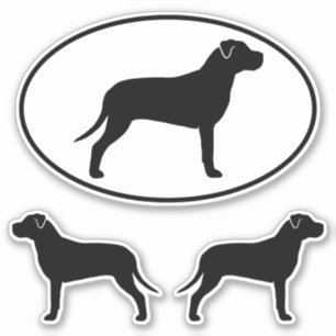 Adesivo Pit Bull Silhouettes Vinyl Sticker Set