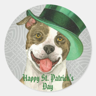 Adesivo Pitbull do dia de St Patrick