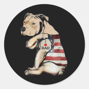 Adesivo Pitbull Eu Adoro Dia de os pais De Tatuagem De Pai