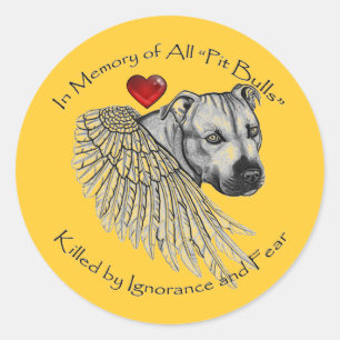 Adesivo Pitbull Memorial Stickers