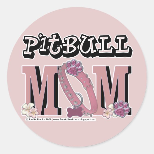 Adesivo Pitbull MOM (Frente)
