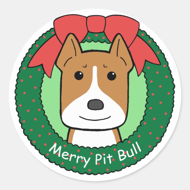Adesivo Pitbull Natal (Frente)