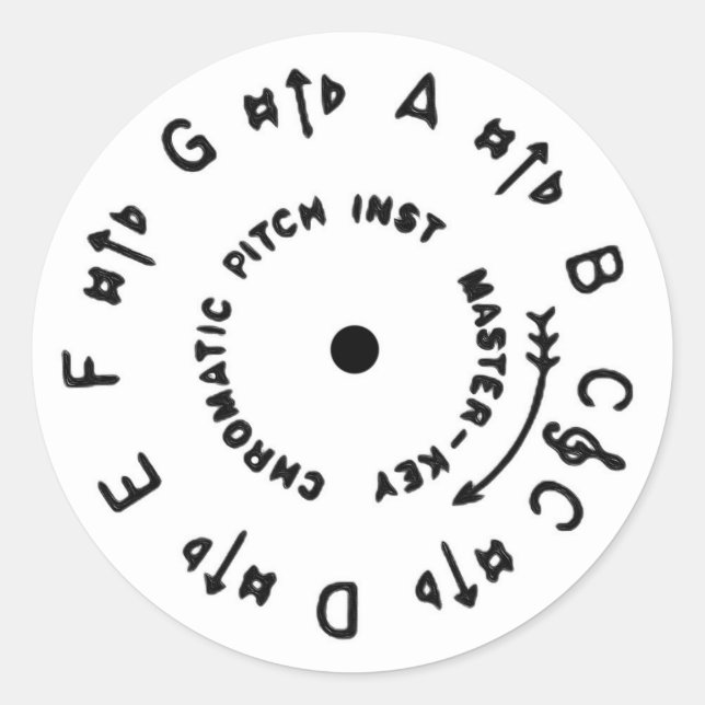 Adesivo Pitchpipe branco (Frente)