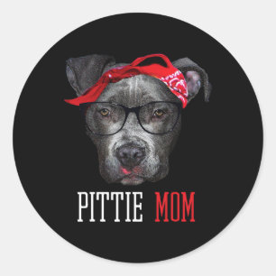 Adesivo Pittie Mãe Pitbull Cachorro Amantes Dia de as mães