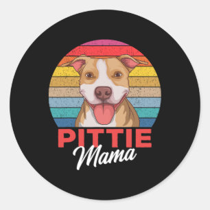 Adesivo Pittie Mama Pitbull Dog Mãe