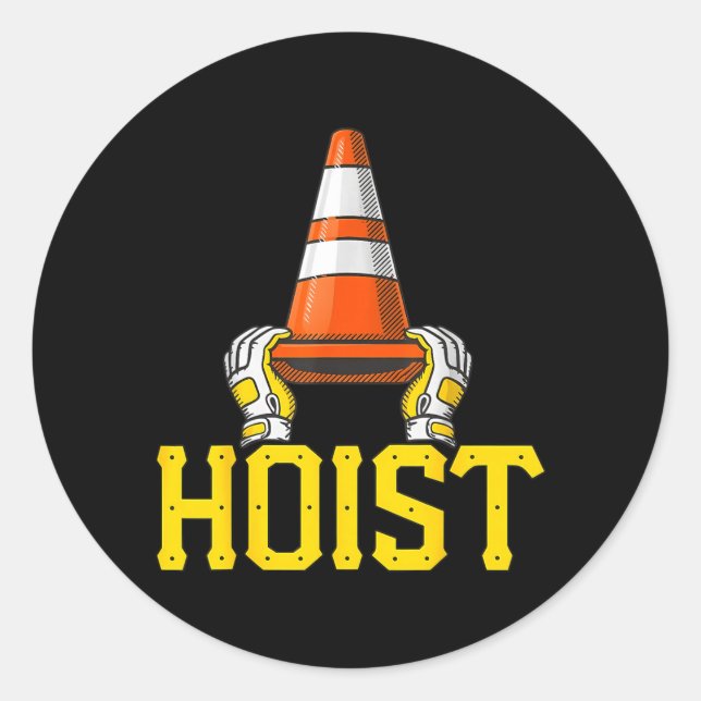 Adesivo Pittsburgh Içar o Cone de Tráfego (Frente)