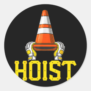 Adesivo Pittsburgh levanta o cone de tráfego 