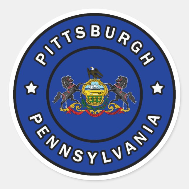 Adesivo Pittsburgh Pensilvânia (Frente)