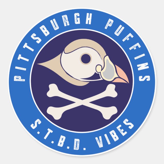 Adesivo Pittsburgh Puffins S.T.B.D. Vibes (Frente)