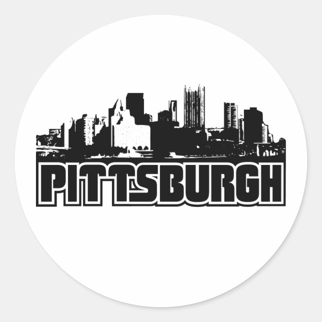 Adesivo Pittsburgh Skyline (Frente)