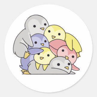 Adesivo Pivotgender Flag Pride Lgbtq Cute Penguin Classic