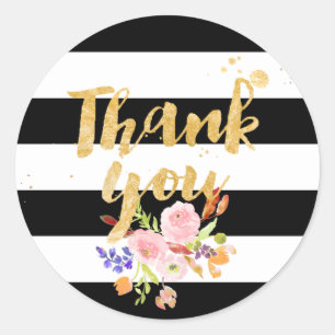 Adesivo PixDezine aquarela floral/listras