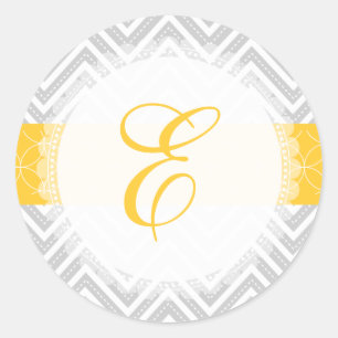 Adesivo PixDezine Chevron/monograma/cores vivas