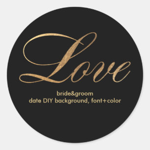 Adesivo PixDezine dourado/amor deslumbrado