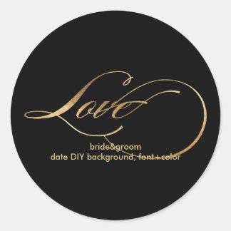 Adesivo PixDezine dourado/amor deslumbrado