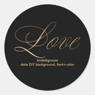 Adesivo PixDezine dourado/amor deslumbrado
