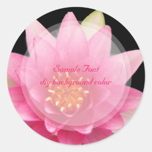 Adesivo PixDezine lótus rosa/cor personalizável