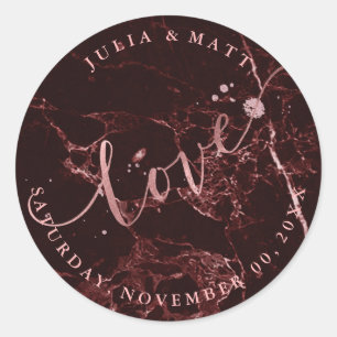 Adesivo PixDezine Love Marble/Faux Rosa Dourado