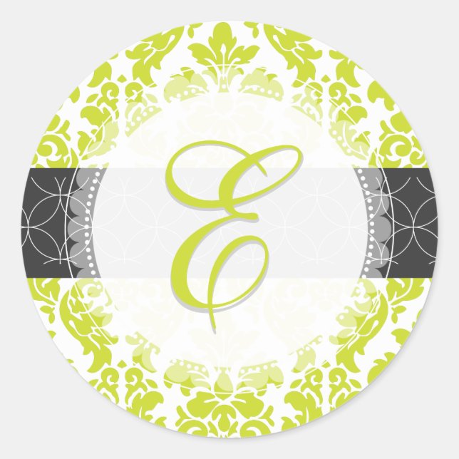 Adesivo PixDezine versailles cores damask/monograma/diy (Frente)