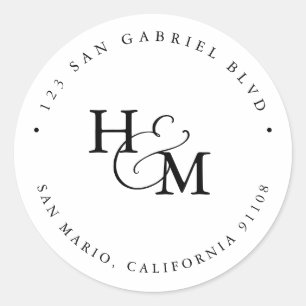 Adesivo PixDezines Ampersand de cor dupla preto+branco