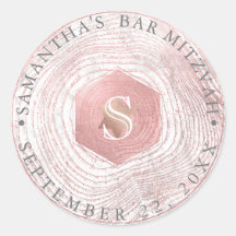 PixDezines Anéis de Árvore em Rose Gold Falso Mitz