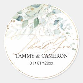 Adesivo PixDezines Aquarela Elegante Folhagem Eucalipto 