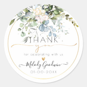 Adesivo PixDezines Aquarela Eucalipto Goma Azul Rústico