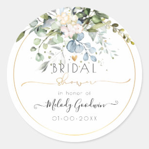 Adesivo PixDezines Aquarela Goma Azul Rústica Eucalyptus