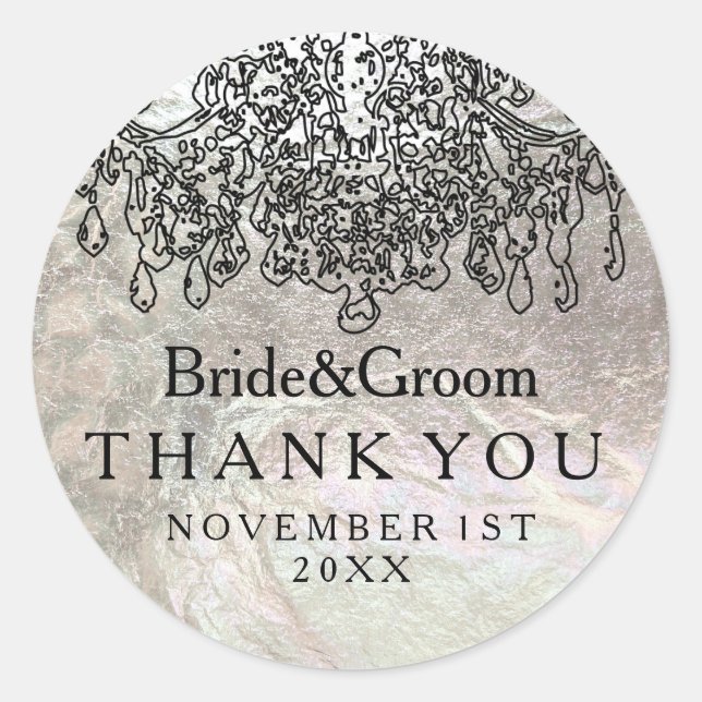 Adesivo PixDezines cristalino, candelabro/folha de prata f (Frente)