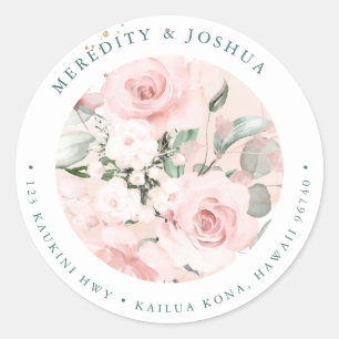 Adesivo PixDezines Delicate Bloom, Rosas Blush Hyde Branco