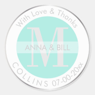 Adesivo PixDezines DIY Color/Blue/Silver/Obrigado