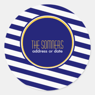 Adesivo PixDezines DIY color, listras náuticas brancas,